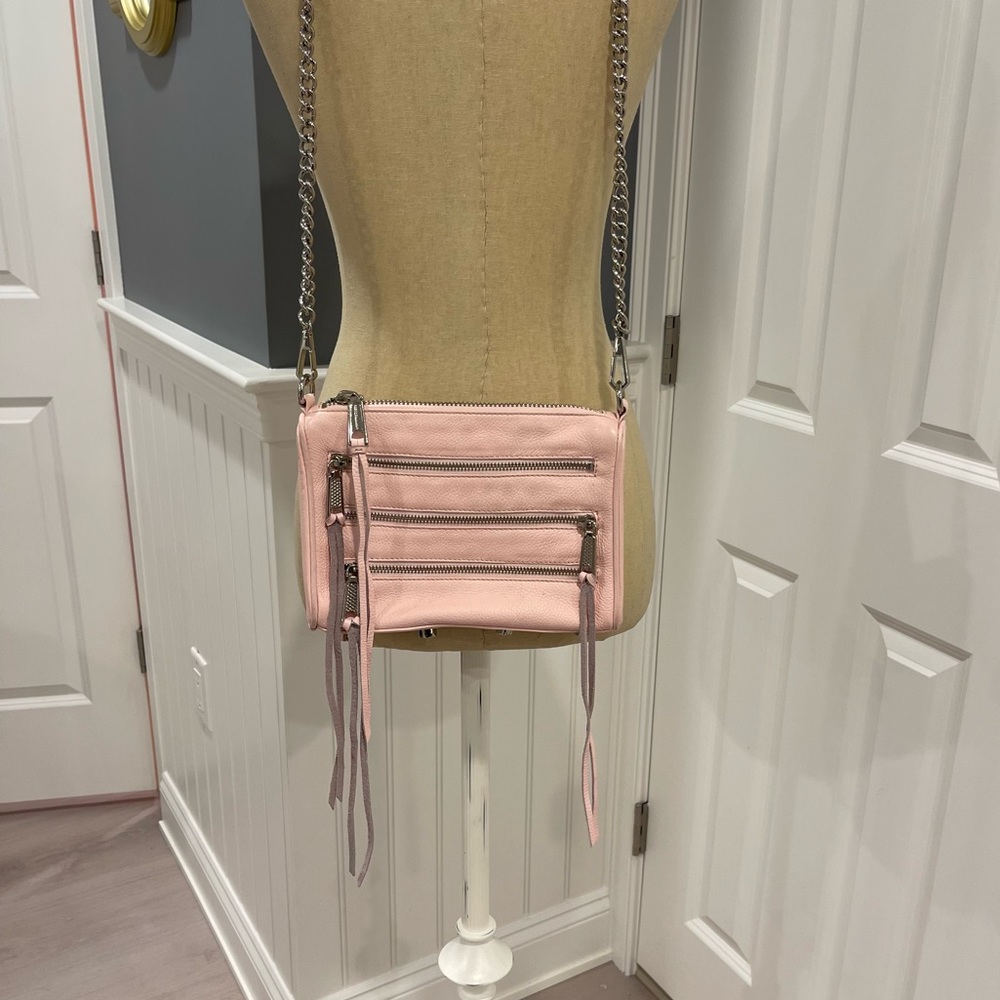 Rebecca Minkoff Zip Rocker Leather Crossbody Bag